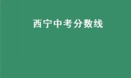 西宁中考分数线（青海省西宁市中考各高中录取分数线是多少？）