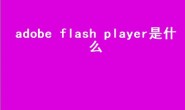 adobe flash player是什么软件（为什么控制面板没有AdobeFlashPlayer？）